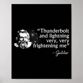 Bolts And Lightning Galileo Poster