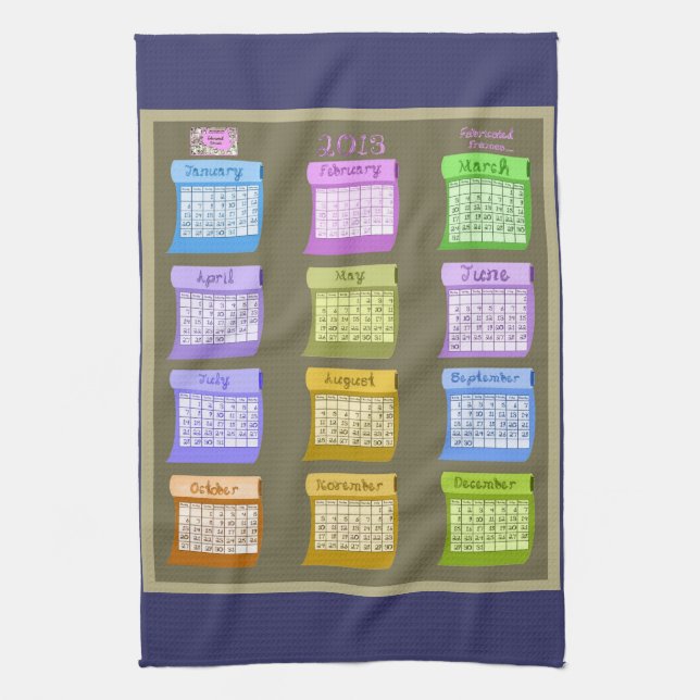 Bolts of Fabric tea kitchen towel 2013 (Vertical)
