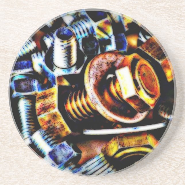 Bolts Pop Art Coaster (Front)