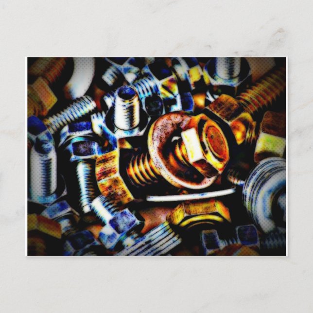 Bolts Pop Art Postcard (Front)