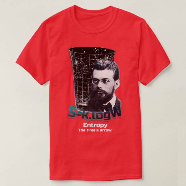 Boltzmann Entropy formula Theoretical physics and  T-Shirt (Design Front)