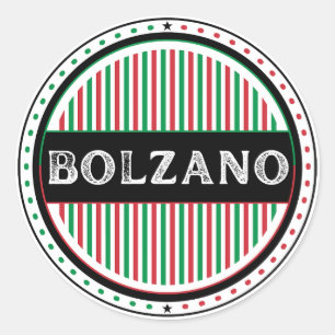 Bolzano City Pride Emblem – Italian Identity Classic Round Sticker