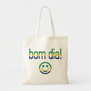 Bom Dia! Brazil Flag Colours Tote Bag