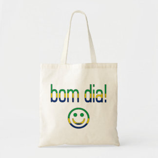 Bom Dia! Brazil Flag Colours Tote Bag