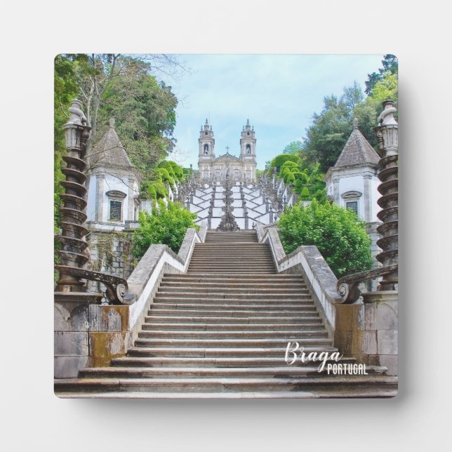 Bom Jesus Catholic Sanctuary photo, Braga,Portugal Plaque (Front)