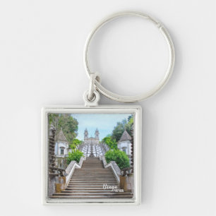 Bom Jesus de Braga Catholic Sanctuary with prayer Key Ring