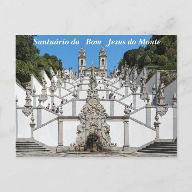Bom Jesus do Monte. Postcard (Front)
