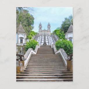 Bom Jesus do Monte Sanctuary in Braga, Portugal Postcard