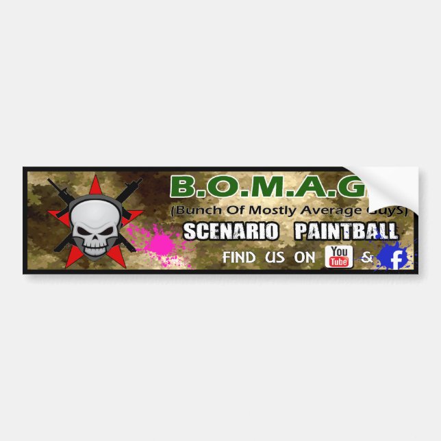 BOMAGS bumper sticker (Front)