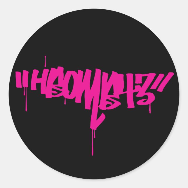 Bomb 43 classic round sticker (Front)