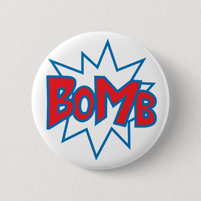 Bomb 6 Cm Round Badge (Front)