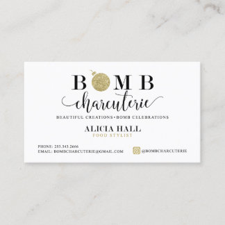 Bomb Charcuterie Custom Cards | Not Editable
