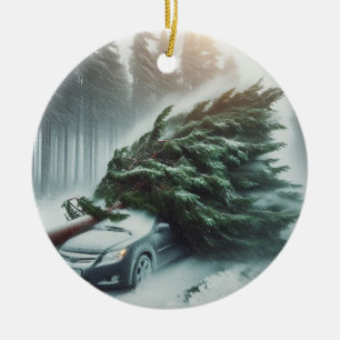 Bomb Cyclone Car Ceramic Tree Decoration