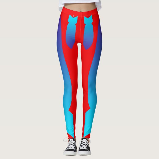 Bomb Red Leggings (Front)