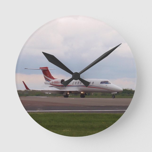 Bombardier Lear Jet 45XR Round Clock (Front)