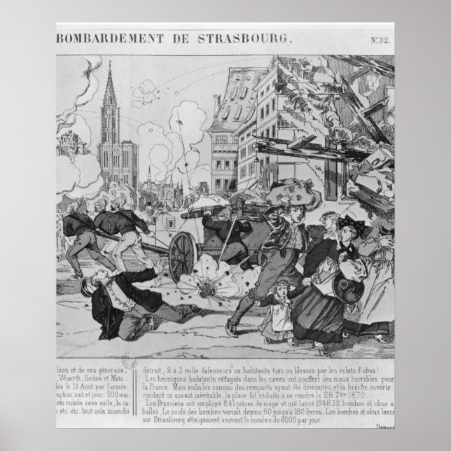 Bombardment and siege of Strasbourg Poster (Front)