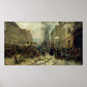 Bombardment of Paris in 1871 Poster