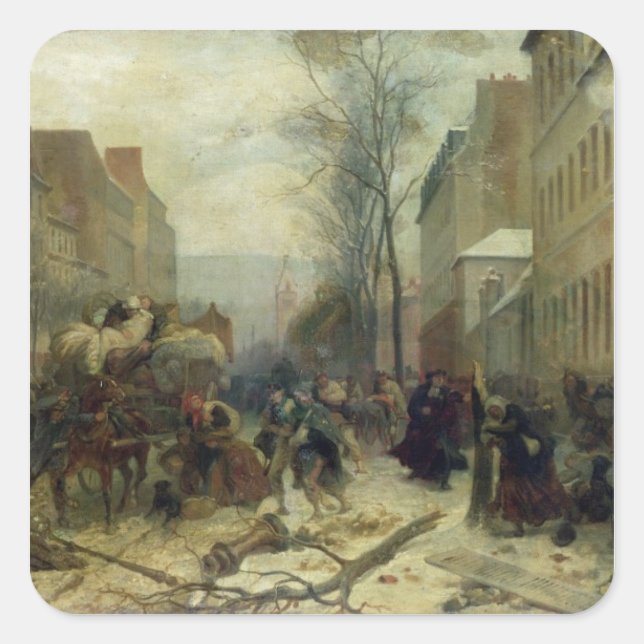 Bombardment of Paris in 1871 Square Sticker (Front)