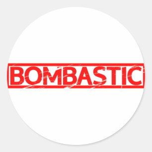 Bombastic Stamp Classic Round Sticker