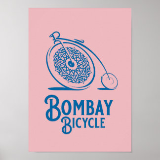 Bombay Bicycle Club - Vintage Style Print - Pink