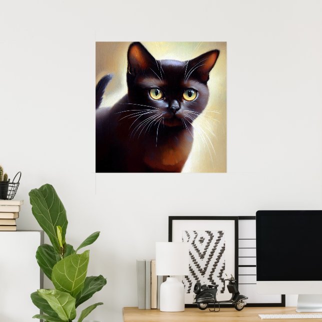 Bombay Cat  Poster (Home Office)