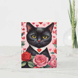 Bombay Cat Purr-fect Valentine Card