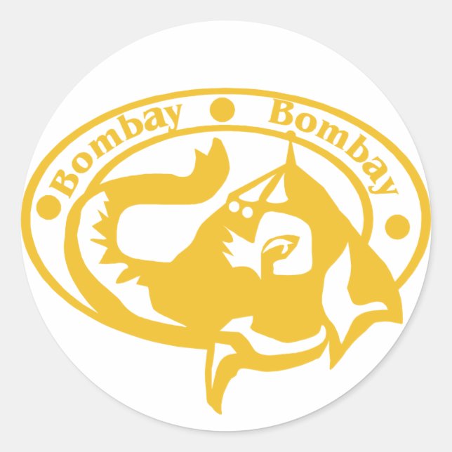 Bombay Stamp Classic Round Sticker (Front)