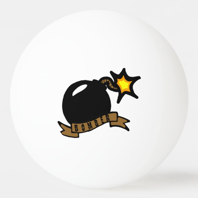 Bomber Ping Pong Ping Pong Ball (Front)