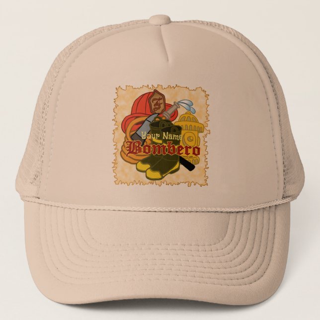 Bombero Firefighter Trucker Hat (Front)