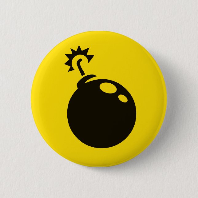 Bombs Away! 6 Cm Round Badge (Front)