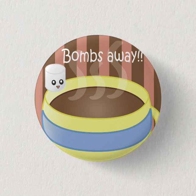 Bombs Away - Marshmallow and Coffee 3 Cm Round Badge (Front)