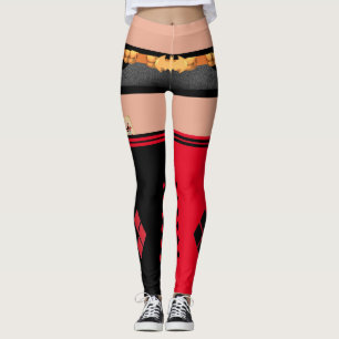 Bombshell Harley Quinn shorts & thigh high socks Leggings