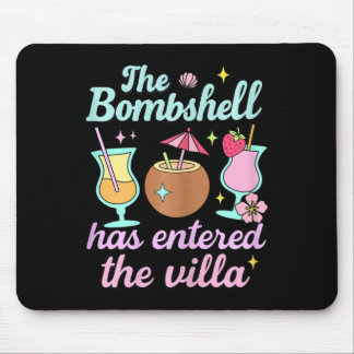 Bombshell Has Entered The Villa Funny Summer Pool  Mouse Mat