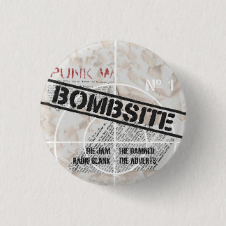 Bombsite Fanzine No, 1 cover 3 Cm Round Badge