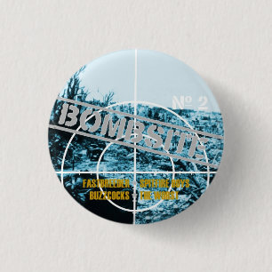 Bombsite Fanzine No 2 Cover 3 Cm Round Badge