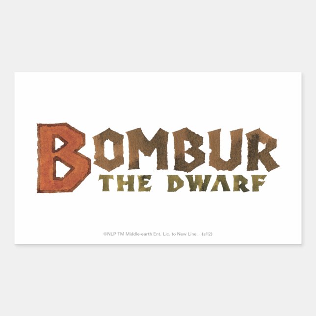 Bombur Name Rectangular Sticker (Front)