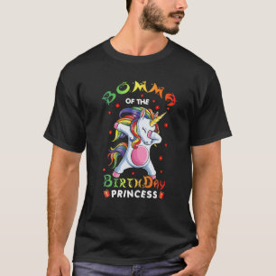 Bomma Of The Birthday Princess Dabbing Unicorn Gir T-Shirt