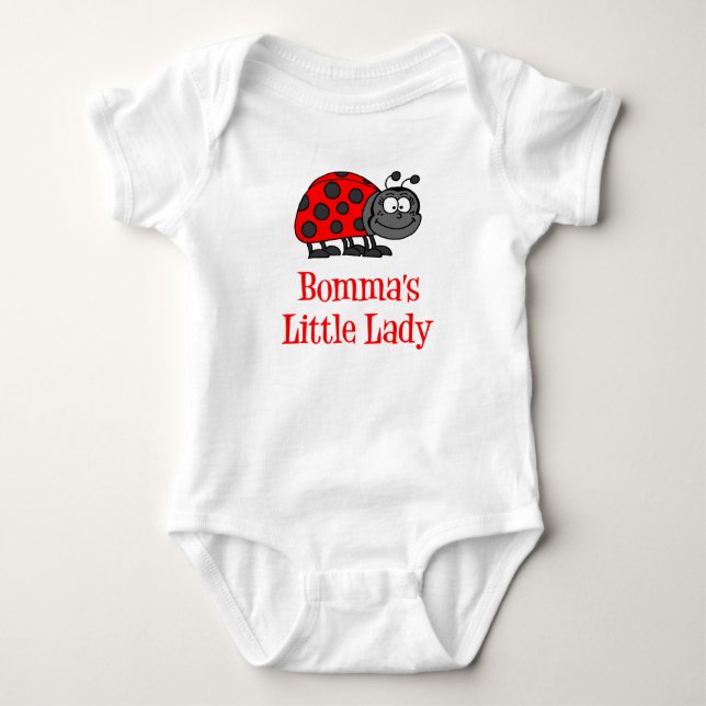 Bomma's Little Lady Baby Bodysuit (Front)