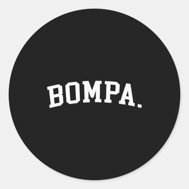 Bompa  classic round sticker (Front)