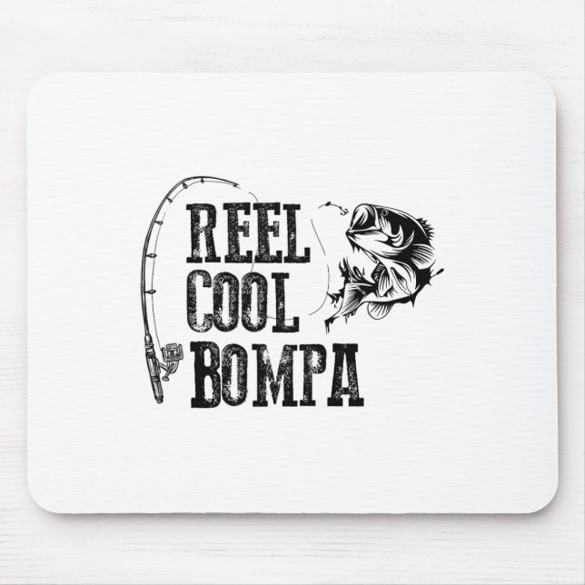 Bompa Fishing Reel Cool Bompa Funny Gift  Mouse Mat (Front)