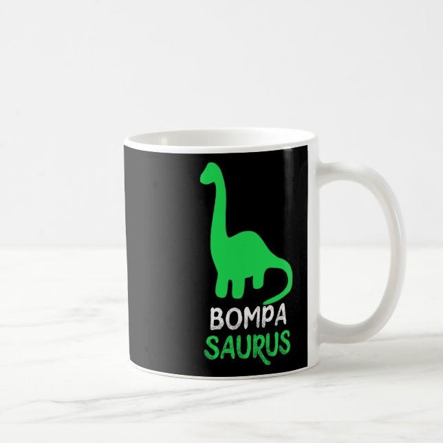 Bompa-saurus Funny Dino Dinosaur Bompasaurus  Coffee Mug (Right)