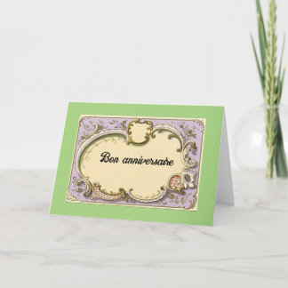 Bon anniversaire (Happy Birthday) Greeting Card