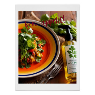 Bon Appétit – Anti-Cilantro Soap Joke  Poster