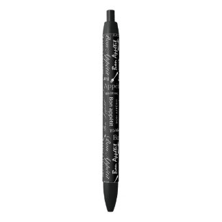 Bon Appetit Black and White French Chef Ink Pen