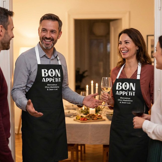 Bon Appétit et Bienvenue Chez Nous French Language Apron (Creator Uploaded)
