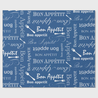 Bon Appetit Foodie Gifts French Chef Wrapping Paper
