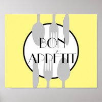 bon appetit  kitchen quote bold modern chic