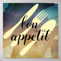 bon appetit  kitchen quote word art modern style