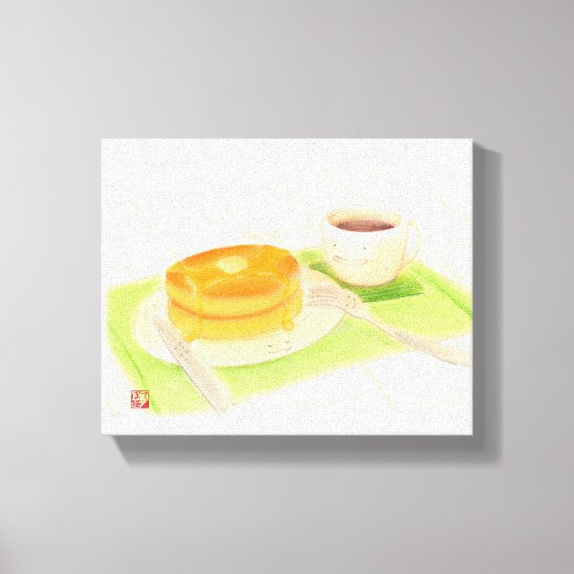 Bon appétit "pancake" canvas print (Front)