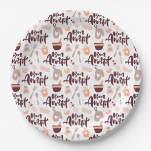 Bon Appetit Paper Plate